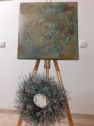 Výstava věnečků a mandalových obrazů